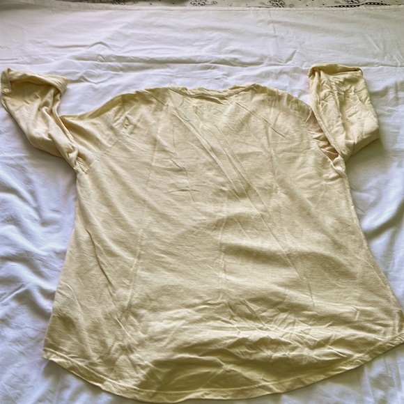 Nine West large top lemon yellow 3/4 sleeve - Picture 4 of 5